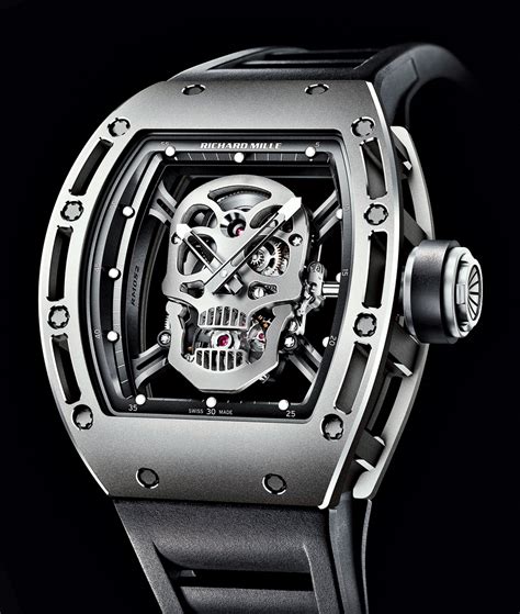 richard mille tourbillon skull replica|richard mille rm052 price.